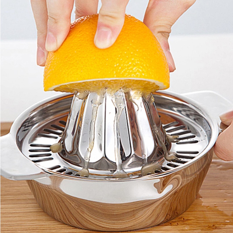 Presse-citron manuel en métal - Ø 6 cm avec adaptateur 7,5 cm